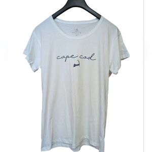 Cuffy's Cape Cod White Ladies Scoop Neck T Shirt Size 2XL